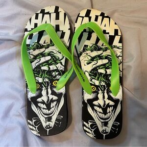 DC Comics Joker flip flops size large